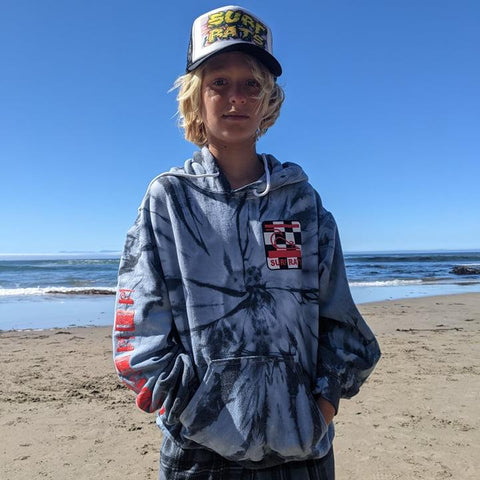 Checker Logo Tie-Dye Hoodie